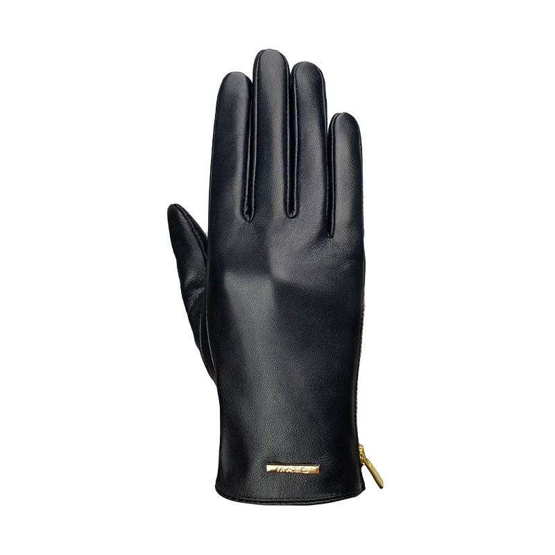 Leather Driving Glove - Women Fashion Slim Fit Top Layer