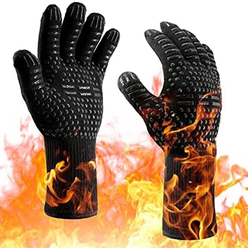 Heat Resistant Glove - Bbq Gloves High Temperature Resistance 500