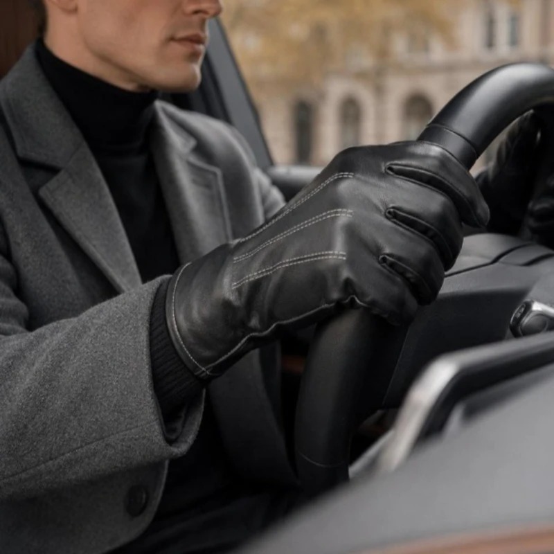 1/2Pairs Winter Faux Leather G - огляд і ціна Leather Driving Glove