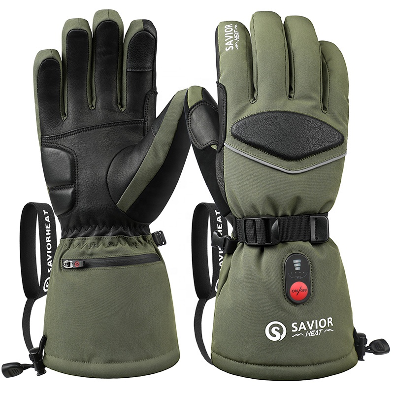 Green 7.4V 3000mAh Outdoor War - огляд і ціна Ski Glove Waterproof