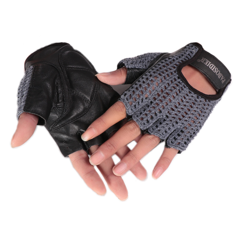 Unisex Summer Half Finger Retr - огляд і ціна Leather Driving Glove