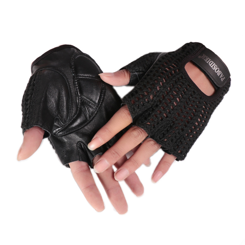 Unisex Summer Half Finger Retr - огляд і ціна Leather Driving Glove