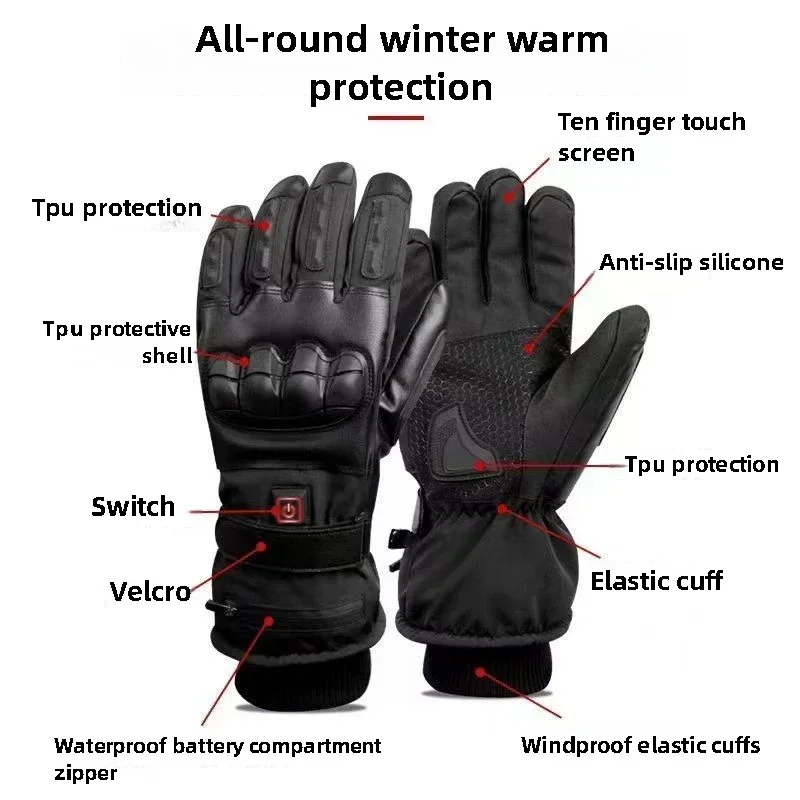 Heated Gloves Hand Warmer Elec - огляд і ціна Ski Glove Waterproof