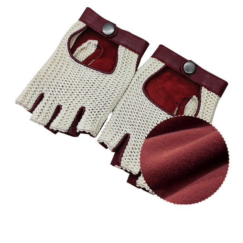 Genuine Sheepskin Half Finger  - огляд і ціна Leather Driving Glove